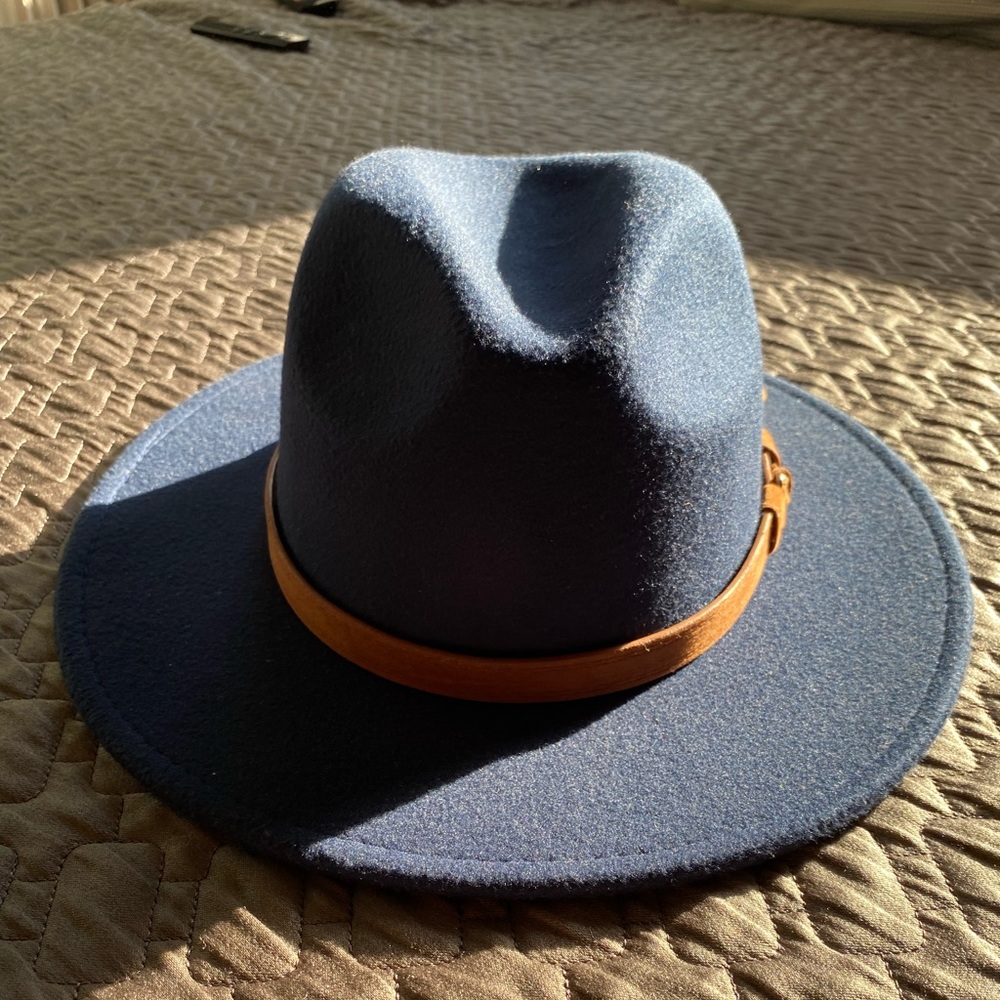 Navy fedora